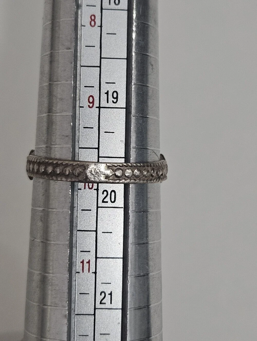 Vintage 1911 George V British Threepence Sterling Silver Coin Ring Size 9.75 US